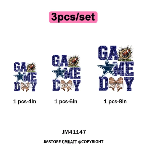Faux Glitter Leopard Game Day American Football Sport Coquette Iron on Washable DTF Transfer Stickers Ready to Press for Clothes