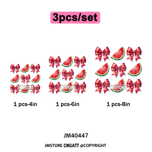 Hello Summer Vibes Watermelon Strawberry Fruit Festival Lover Coquette Iron on DTF Transfers Sticker Ready to Press for T-shirts