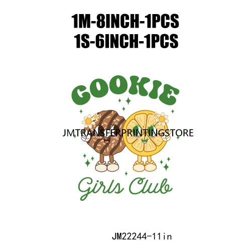 Funny In My Girl Mom Scout Cookie Era Print Logo Cookie Moms Girls Club Iron On DTF Transfer Stickers Ready To Press For Clothes