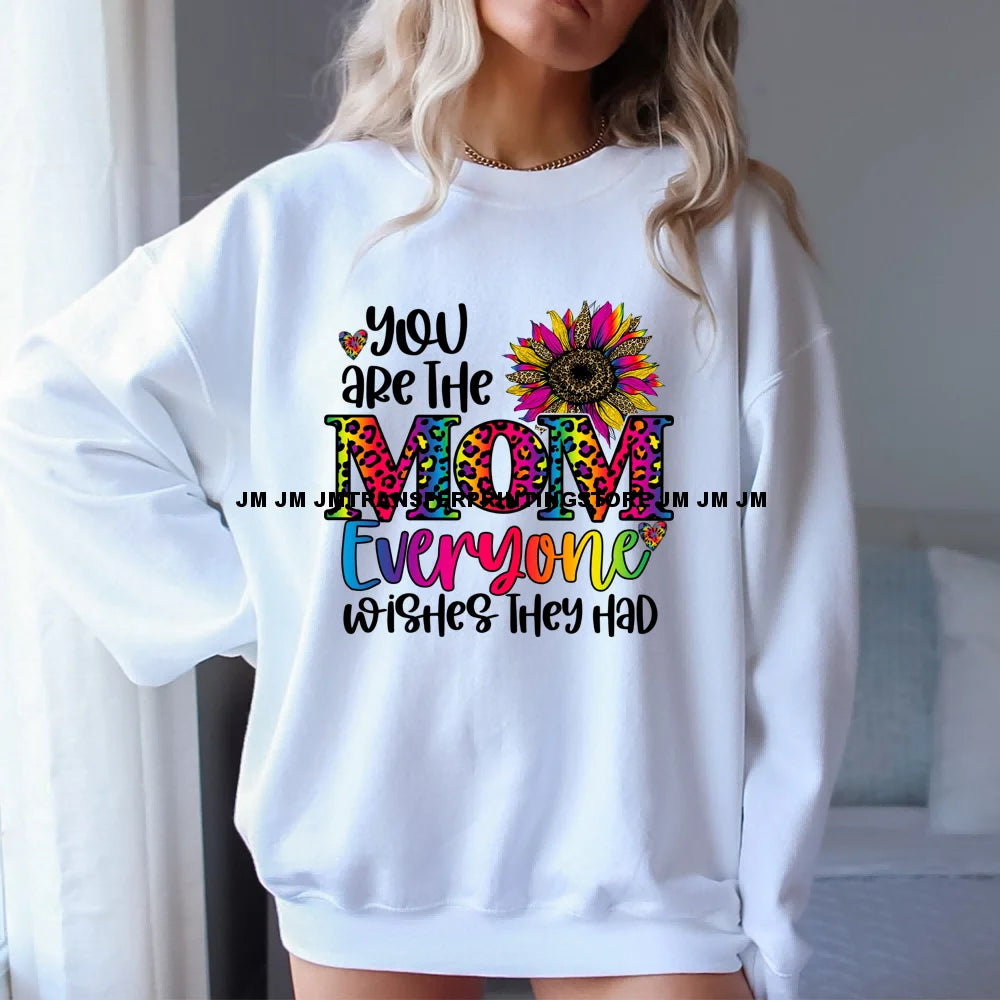 Colorful Mother Baby Hood Autism Mom Good Mama Day Bad Words Printing Mama Basics DTF Heat Transfer Stickers For T-shirts