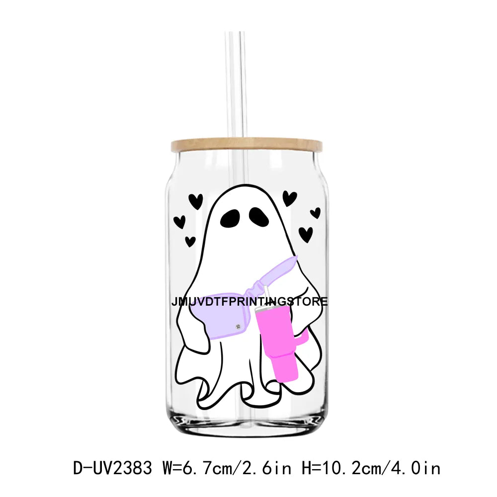 Hocus Pocus Spooky Halloween Skull UV DTF Transfers Stickers Decals For Libbey Cold Cups Mugs Tumbler Waterproof DIY Craft