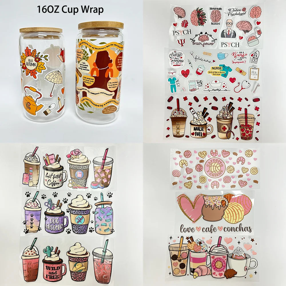 Kids Cartoon Best Friends UV DTF Stickers Ready to Transfer Cup Wrap Custom Labels DIY Craft For Libbey Can Glass Tumblers Mugs