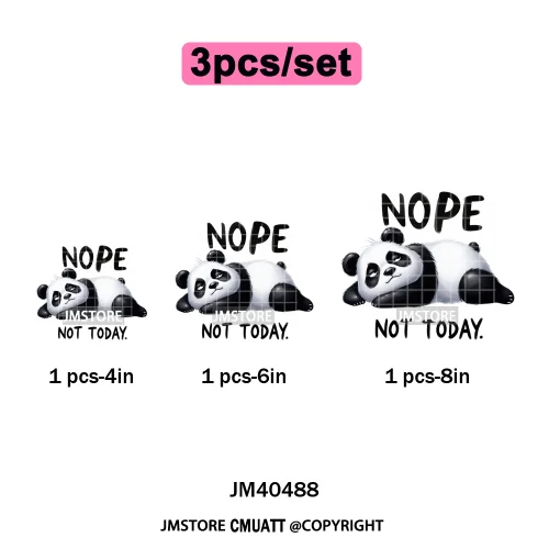 Funny Animal Snarky Inspire Quotes Dog Cat Sarcastic Saying Iron on DTF Washable Transfers Stickers Ready to Press for Clothes