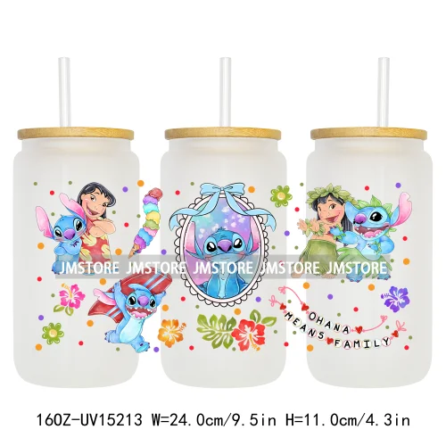 Princess Cartoon Magical Mirror Bow UV DTF Stickers Ready to Transfer Cup Wrap Custom Labels For Libbey Can Glass Tumblers Mugs
