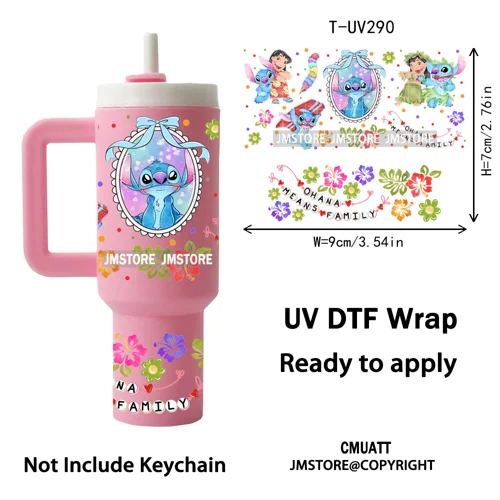 Coquette Cartoon Cat Princess Magical Kingdom UV DTF Wraps Ready To Use Transfer Stickers Waterproof For Mini Tumbler Keychain