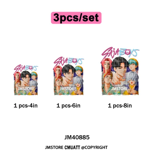 Kpop Movie Style Soda Pop Demon Inspired Movie Girl Dinner Iron on DTF Washable Transfers Stickers Ready to Press for Hoodies