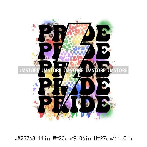 Colorful Pride Month LGBTQ Rainbow Butterfly Straight Against Hate Love Is Love Iron On DTF Transfer Stickers Logos For Clothing