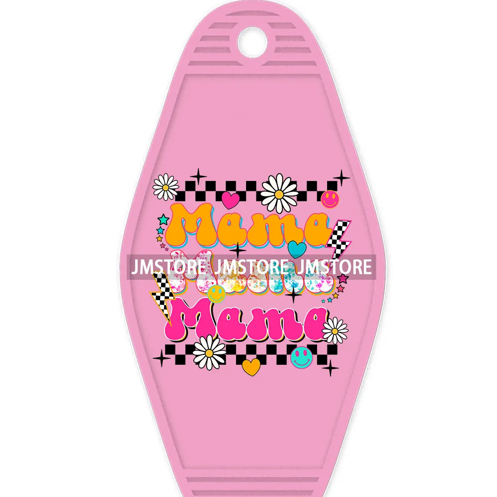 Cool Moms Club Motherhood High Quality WaterProof UV DTF Sticker For Motel Hotel Keychain Autism Mama Mommy Mother's Day