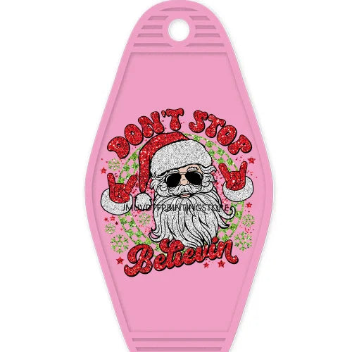 Christmas Boojee Snowman Stanley Tumbler Belt Bag High Quality WaterProof UV DTF Sticker For Motel Hotel Keychain Santa Claus