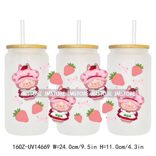 Funny Cartoon Character UV DTF Stickers Ready to Transfer Cup Wrap Custom Labels DIY Craft For Libbey Can Glass Tumblers Mugs
