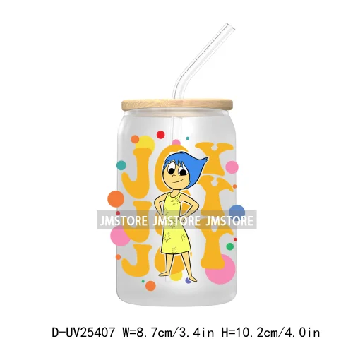 Friends Cartoon My Feelings UV DTF Transfer Stickers Decals For Libbey Cold Cups Mugs Tumbler Waterproof DIY Custom Logo Labels