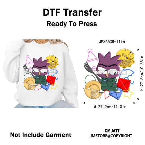 Trendy Flower Cat Bee Animal Lover Cute Princess Designs Iron on DTF Washable Transfers Stickers Ready to Press for T-shirts
