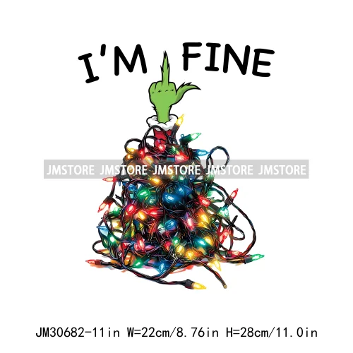 Tis The Season To Be Coquette Merry Christmas Tree Farm Fresh Light Iron On DTF Transfers Stickers Ready To Press For Hoodies