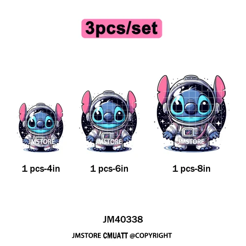 Trendy Cartoon Animal Characters Lover Cold Peel Logos Iron on DTF Washable Transfers Stickers Ready to Press for Hoodies Bags