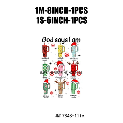 All I Need Is Cozy Winter Drink Coffee Lover Coquette Christmas Iron on Washable DTF Transfer Sticker Ready to Press for Hoodies