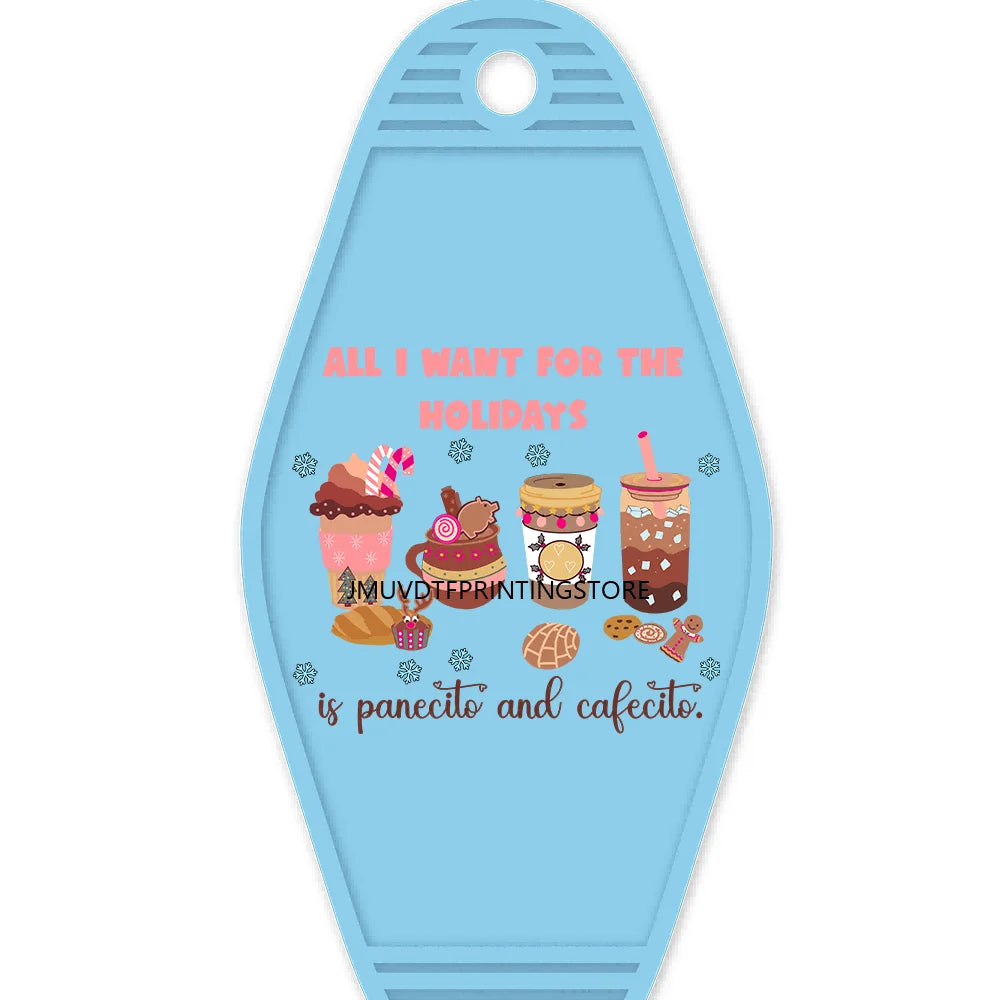 Mexico Latin Culture High Quality WaterProof UV DTF Sticker For Motel Hotel Keychain Mexican Sweet Snacks