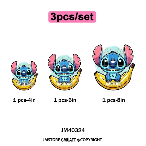 Funny Cartoon Playing Kids Love Character Thermal Printing Iron on DTF Washable Transfers Stickers Ready to Press for T-shirts