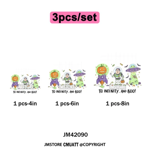 Movie Cartoon Character Coquette Kids Love Girly Halloween Iron on DTF Washable Transfers Stickers Ready to Press for Clothing