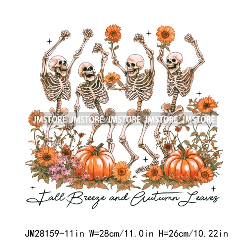 Pumpkin Season Autumn Coquette Bow Girly Cozy Fall Vibes Decals DTF Iron On Transfers Stickers Ready To Press For Hoodies Bags