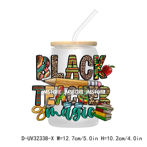 I'm Black History Black Nurse Teacher Magic Juneteenth 1865 UV DTF Transfer Stickers Decals For Libbey Cold Cups Mugs Tumbler