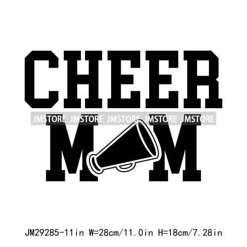 Cheer Mom Life Cheerleader Girls Camo Bow Dove Season Designs Iron On DTF Transfers Stickers Ready To Press For Clothes