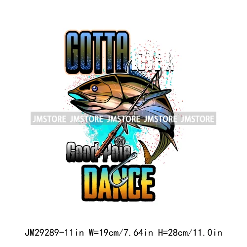 Happy Fishing Quotes Fisherman Weekend Hooker Reel Cool Dad Father Iron On DTF Transfers Stickers Ready To Press For T-shirts