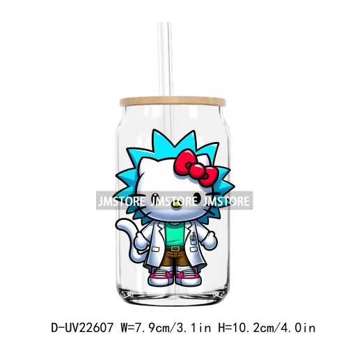 Cute Baby Cat Cartoon Anime Characters UV DTF Transfer Stickers Decals For Libbey Cold Cups Mugs Tumbler Waterproof DIY Craft
