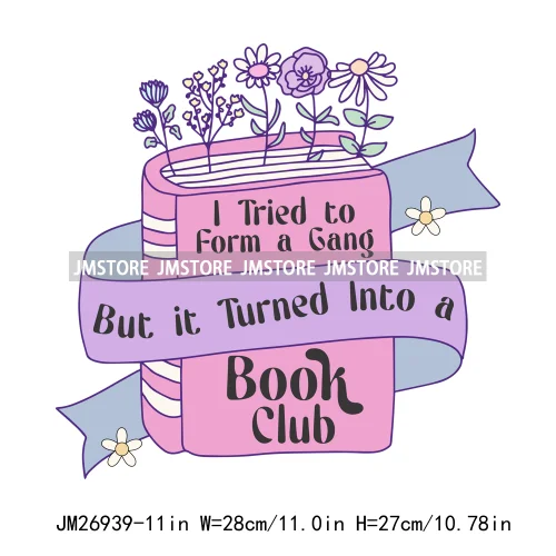 Happiest Reading Spooky Mystery Fantasy Reader Affirmation Positive Quotes Book Club DTF Iron On Transfers Stickers For T-shirts