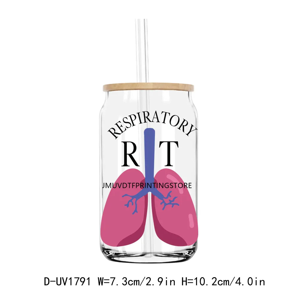 Medical NICU Nurse UV DTF Transfers Stickers Decals For Libbey Cold Cups Mugs Tumbler Pharmacist Life Waterproof DIY Craft