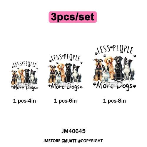 Funny Animal Snarky Inspire Quotes Dog Cat Sarcastic Saying Iron on DTF Washable Transfers Stickers Ready to Press for Clothes