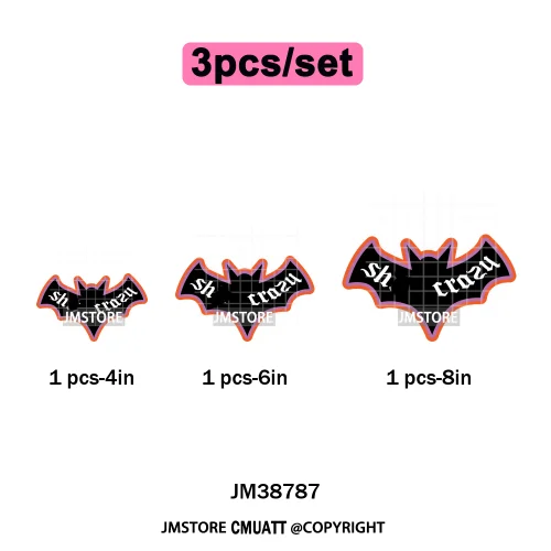 Sarcasm Halloween Time Boos Ghost Spooky Vibes Washable Designs Iron on DTF Transfers Stickers Ready to Press for T-shirts Bags