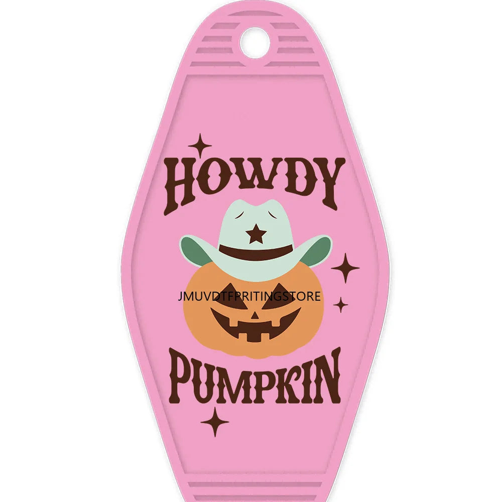 Thankful Fall Autumn Pumpkin Season High Quality WaterProof UV DTF Sticker For Motel Hotel Keychain