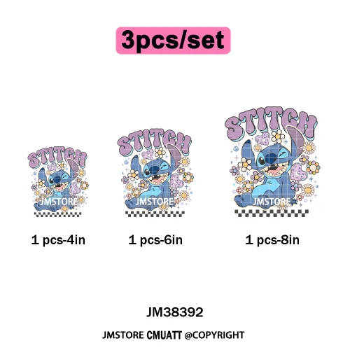 Cute Summer Holiday Life Palm Beach Vibes Cartoon Characters Coquette Iron on DTF Transfers Stickers Ready to Press for Clothing