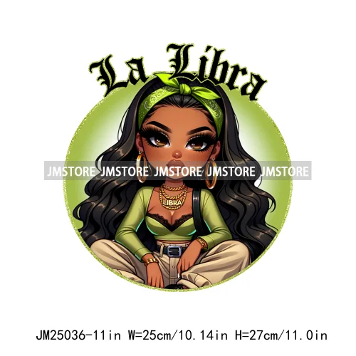 3d Custom Headband Hispanic Zodiac Girls Latina Constellation Lady DTF Iron On Transfers Stickers Ready To Press For T-shirts