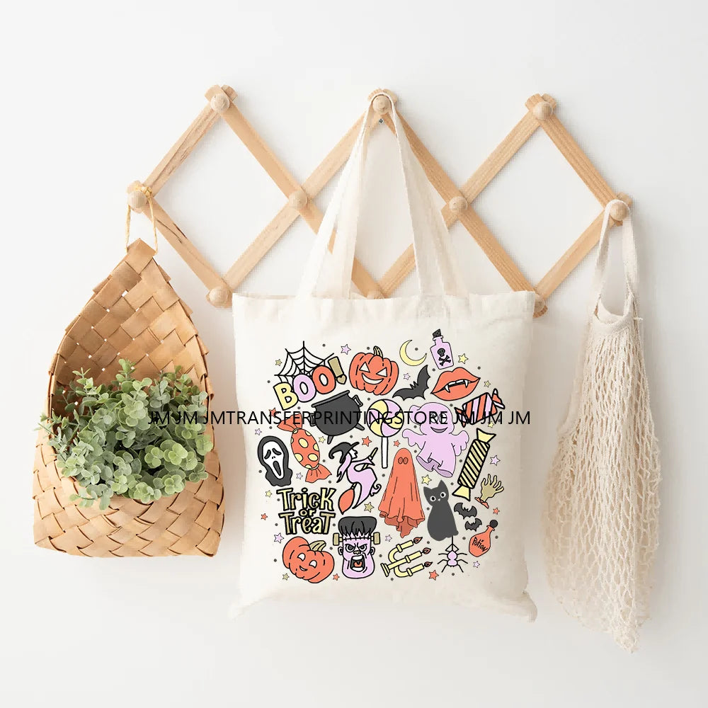 Cartoon Kpop Spooky Boys Girls In This House Era Halloween Iron on DTF Washable Transfers Stickers Ready to Press for Clothes