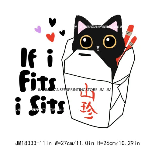 DIY Lovely Cat No Lazy Don't Stress Love And Light Decals Positive Quotes DTF Transfers Stickers Ready To Press For Hoodies