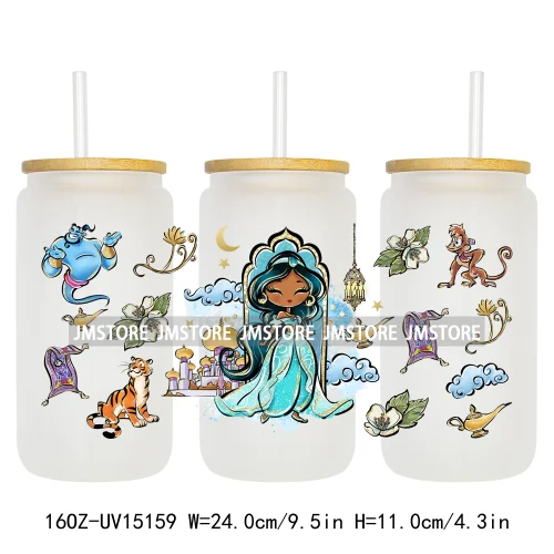 Magical Princess Best Friends UV DTF Stickers Ready to Transfer Cup Wrap Custom DIY Craft For Libbey Can Glass Tumblers Mugs