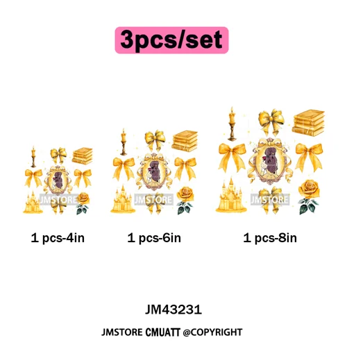 Trendy Girls Mirror Coquette Cartoon Friends Character Trip Holiday Iron on DTF Transfer Stickers Ready to Press for Sweatshirts