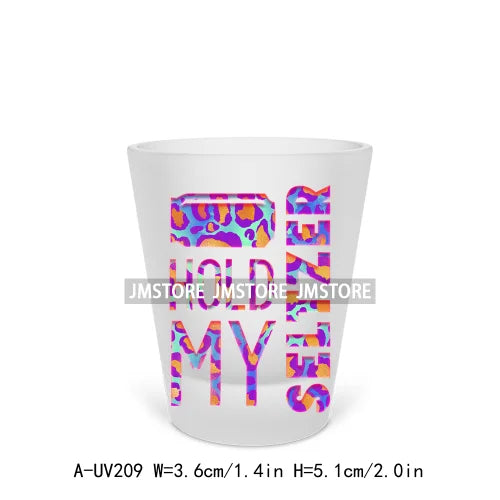 Drink Drank Drunk Alcohol Short Glass Cups UV DTF Sticker For Beer Mugs Decals Transfers Stickers Waterproof DIY Craft Quotes