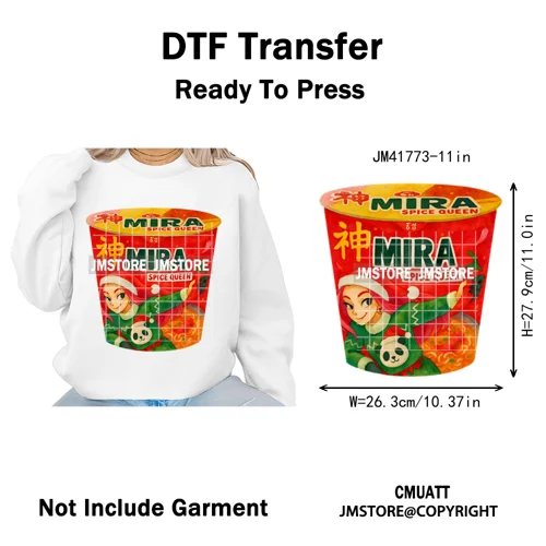 Preppy Christmas Festive Boys Girls Movie Xmas Gift Food Light Iron on DTF Washable Transfer Stickers Ready to Press for Clothes