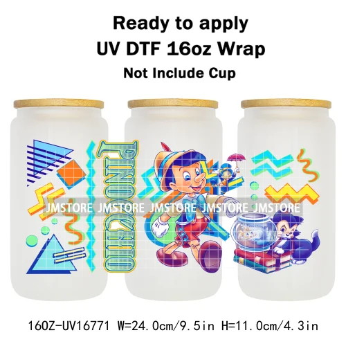 Cartoon Soft Drink Dessert UV DTF Stickers Ready To Transfer Cup Wrap Custom Labels DIY Craft For Libbey Can Glass Tumblers Mugs