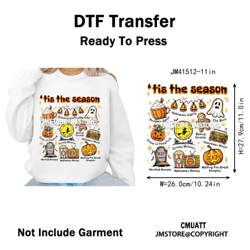 Cute Soda Can Energy Drink Boo Ghost Coquette Spooky Halloween Iron on DTF Washable Transfer Sticker Ready to Press for Clothing