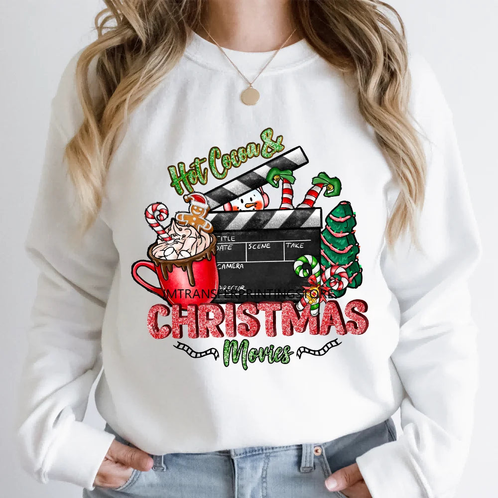 Merry Christmas Kpop Music Band Group Character Xmas Festive Love Iron on DTF Transfers Stickers Ready to Press for Clothes Bags