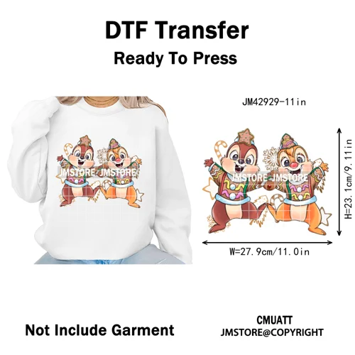 Horror Characters Halloween Spooky Cartoon Friends Scary Pumpkin Iron on DTF Transfers Stickers Ready to Press for Sweatshirts