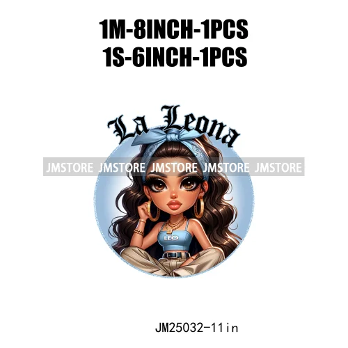 3d Custom Headband Hispanic Zodiac Girls Latina Constellation Lady DTF Iron On Transfers Stickers Ready To Press For T-shirts