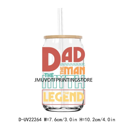 I'm An Autism Dad What's Your Superpower UV DTF Transfers Stickers Decals For Libbey Cold Cups Mugs Tumbler Waterproof DIY Craft