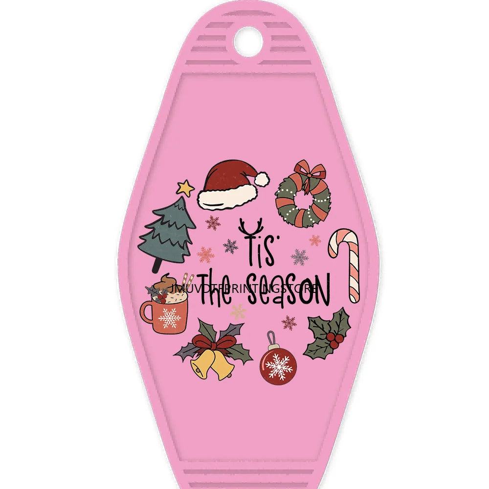 Ho Ho Ho Christmas Reindeer High Quality WaterProof UV DTF Sticker For Motel Hotel Keychain Ghost Dead Inside But It’s Christmas