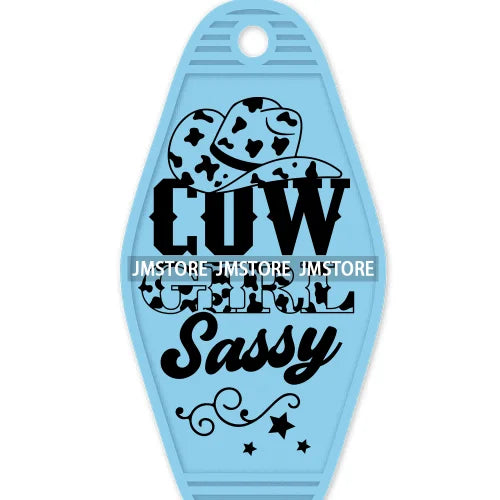 Wild And Free Western Life Cow Quotes High Quality WaterProof UV DTF Sticker For Motel Hotel Keychain Small Business Mama