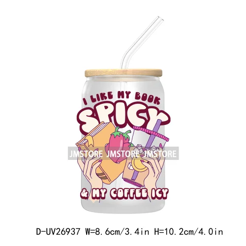 Bee A Book Warm 16OZ UV DTF Cup Wrap Transfer Stickers Custom Labels Waterproof Logo For Libbey Glass Can Motivational Saying