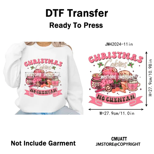 Tis The Season Pan Dulce Mexican Xmas Tuki Donkey Spanish Christmas Latin Iron on DTF Transfers Stickers Ready to Press for Text